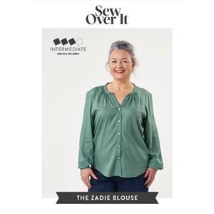 Sew Over It Zadie Blouse Sewing Paper Pattern- Size 18-30