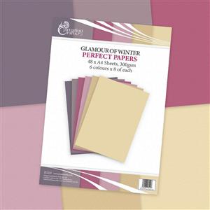 Carnation Crafts Glamour Of Winter A4 Perfect Papers 300gsm 48 sheets