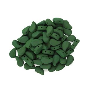 PaisleyDuo Velvet Forest Green Beads 8x5mm (22GM/TB)