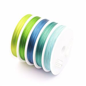 250M Colours of Nature Beading Thread Pack 0.38mm
