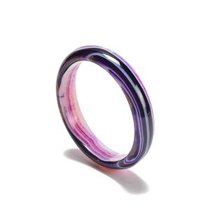 440 cts Dyed Purple Agate Bangle Inner Diameter 60-70mm