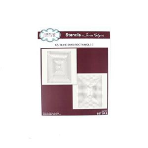 Creative Expressions Jamie Rodgers Outline Duo Stencils Rectangles Set of 2