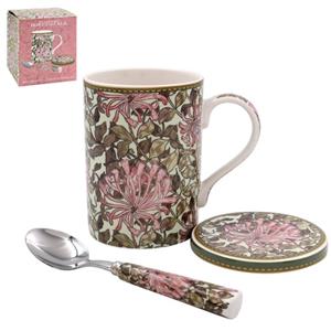William Morris Honeysuckle Mug Coaster Spoon Set