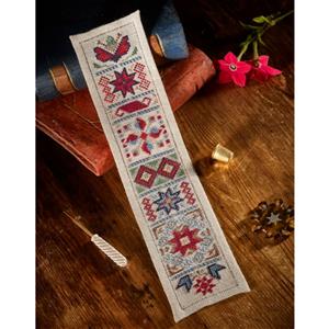 Cross Stitch Guild Persian Pattern Band on Linen