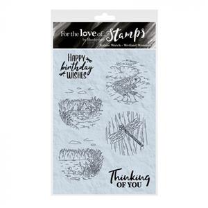 For the Love of Stamps - Nature Watch - Wetland Wonders A6 Stamp Set