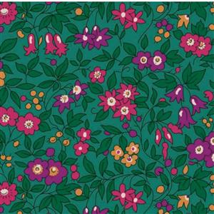 Liberty Trailing Blossom Green Extra Wide Backing Fabric 0.5m (272cm)