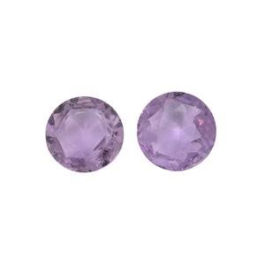 0.35cts Purple Sapphire 4x4mm Round Pack of 2 (H)