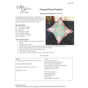 Suzie Duncan's Crossed Floral Cushion Instructions