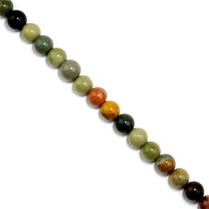 240cts Alashan Agate Smooth Rounds, Approx 9-10mm, 38cm Strand