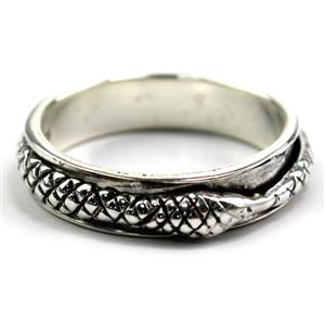 Sterling Silver Snake Ring 4.40g