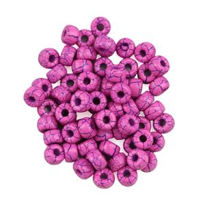 Matubo 2/0 Ionic Pink Seed Beads With Blue Crackled Effect Approx 20GM Tube