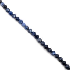 110cts Sodalite Star Cut Rounds Approx 8mm, 38cm Strand