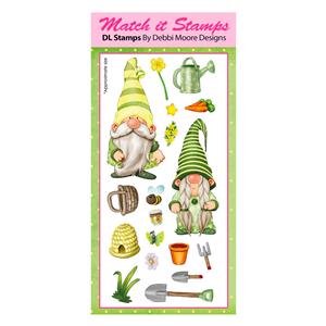 Gardening Gnomes Match It Stamp Set