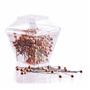 Rose Gold Headed Pins (150 Pieces)