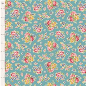 Tilda Jubilee Collection Sue Teal Fabric 0.5m