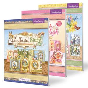 Deluxe Craft Pads - Multibuy No. 13, A Woodland Story, Butterfly Blush & Spring Melody 