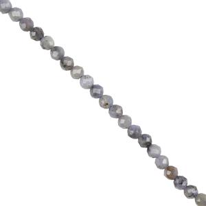 15cts Tanzanite Faceted Rounds 3mm, 38cm strand