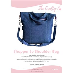 The Crafty Co Shopper to Shoulder Bag Instructions
