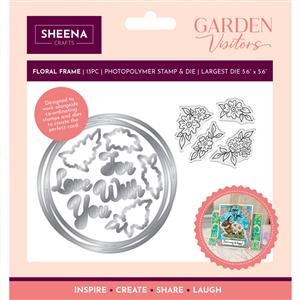 Sheena Douglass - Garden Visitors - Stamp & Die – Floral Frame
