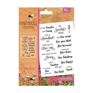 Nature's Garden - Honeysuckle Collection - Clear Acrylic Stamp - Sweet Sentiment