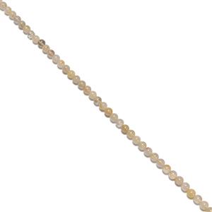 170cts Golden Rutile Quartz Plain Rounds, Approx 8mm, 38cm Strand