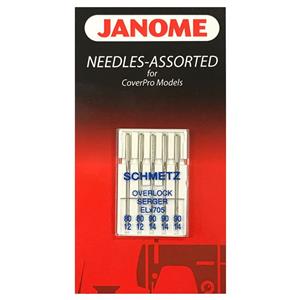 Janome Elna Easycover Needles Sizes 80-90 Pack of 5