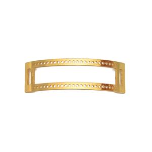 Gold Plated Base Metal Connector, Approx 47x13mm 