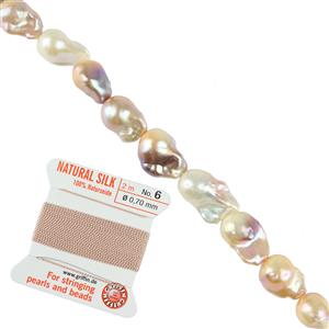 Imperial Mixed Natural Colour Freshwater Cultured Nucleated Baroque Pearl Project With Instructions By Suzie Menham