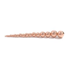 Rose Gold 925 Sterling Silver Graduated Spacer Beads, 2mm/ 3mm/ 4mm/ 5mm/ 6mm/ 7mm/ 8mm/ 10mm and 12mm (x2 per size)