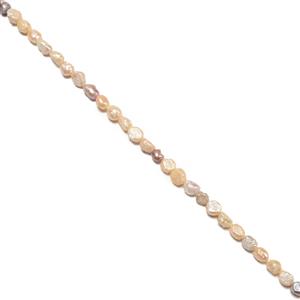 Mixed Natural Colour Freshwater Rosebud Pearls, Approx 14x10 to 17x10mm , 38cm strand