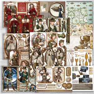 Steampunk Cardmaking kit with Forever Code