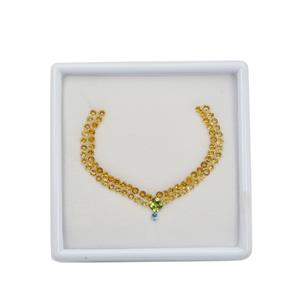 8.20cts Multi Gemstone Mixed Shape & Size Necklace Boxes 