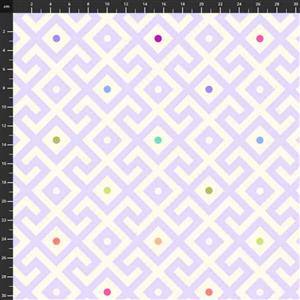 Tula Pink Moon Garden Mama Geo Dusk Extra Wide Backing Fabric 0.5m (274cm Width)