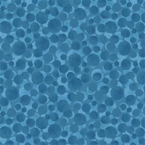 Lewis & Irene Bumbleberries Cornish Blue Fabric 0.5m