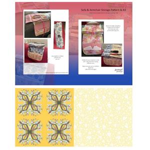 Sanntangle Sofa Yellow & Cream Tangling Storage Set Kit: Pattern & Fabric (1m)