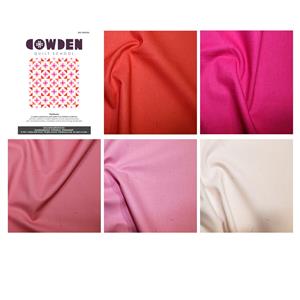 Cowden Quilt School Pink Tones Hadaway Quilt Kit: Instructions & Fabric (6m)