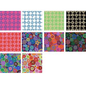 Kaffe Snow & Folk Flower Long Quarter Bundle (10pcs)