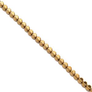45cts Golden Haematite Fancy Beads Approx 3.5m, 38cm Strand
