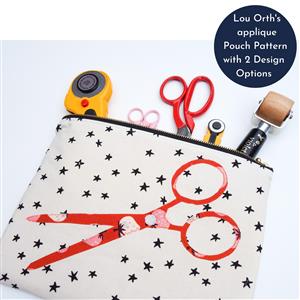 Lou Orth Applique Pouch Instructions with 2 Design Options 