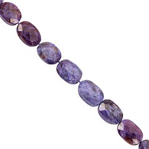 42cts Charoite Faceted Oval Approx 9.5x6.5 to 12x8mm, 14cm Strand