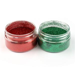 Wild Spider Designs Glitter Duo Red and Spring Green