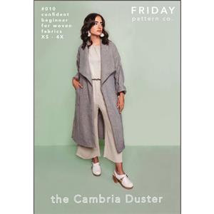 Cambria Duster Pattern By Friday Pattern Company (Size XS- 4X)