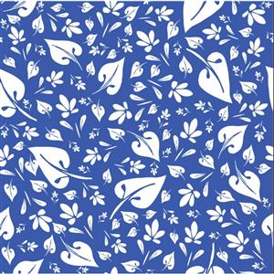Sanntangle Tangly Leaves Cobalt Fabric 0.5m