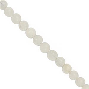 80cts Rainbow Moonstone Smooth Round Approx 5 to 6 mm 32cm Strand