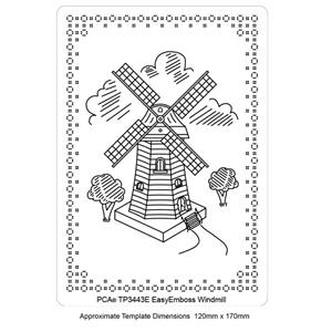 ParchCraft Template - Windmill, 121x 171 