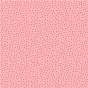 Lewis & Irene Poppies Collection Ditsy Poppy Dots Pink Fabric 0.5m