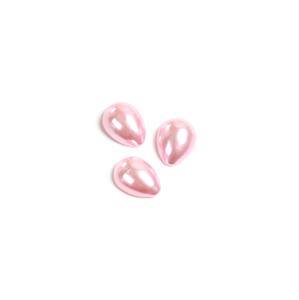 Pink Shell Pearl Pearshape Cabochons Approx 14x10mm pack of three