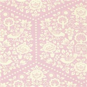 Heather Bailey Clementine Collection Summerhouse Pink Fabric 0.5m