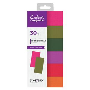 Crafter’s Companion – 3” X 6” Linen Card Pad - Summer