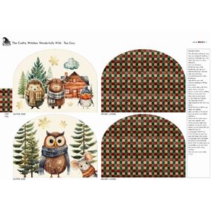 The Crafty Witches Wonderfully Wild Tea Cosy Fabric Panel (70 x 92cm)